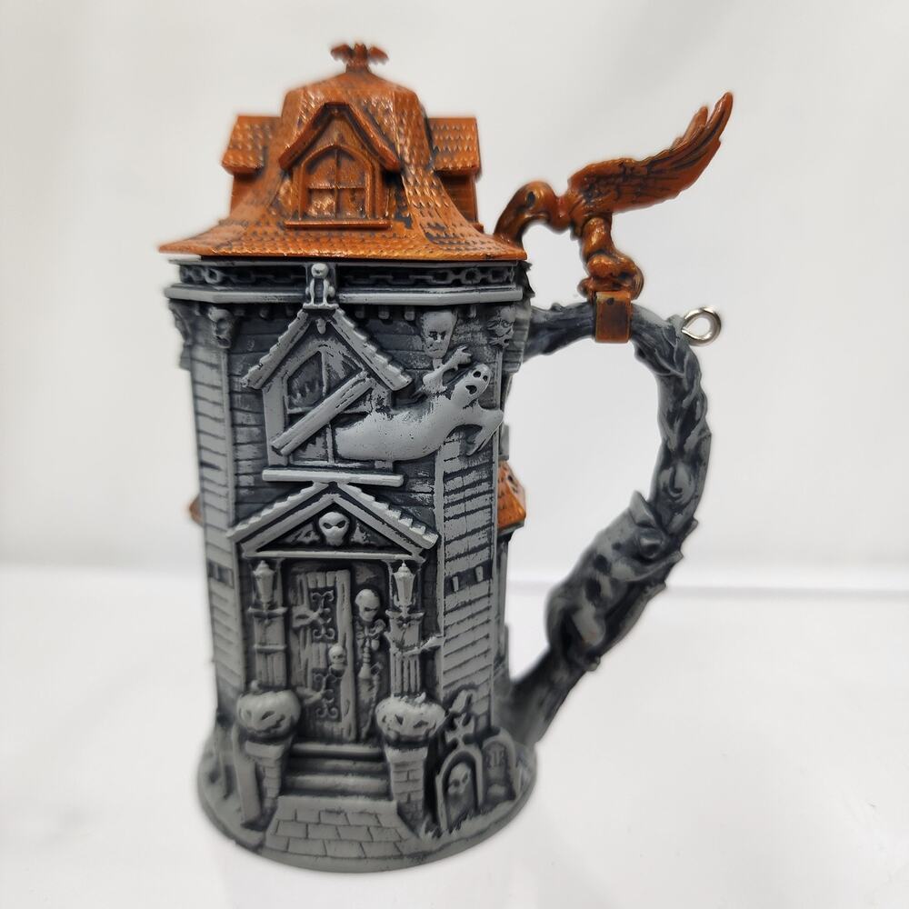 2023 Hallmark Hoppy Halloween Beer Stein Haunted House 3.25" Ornament - no box